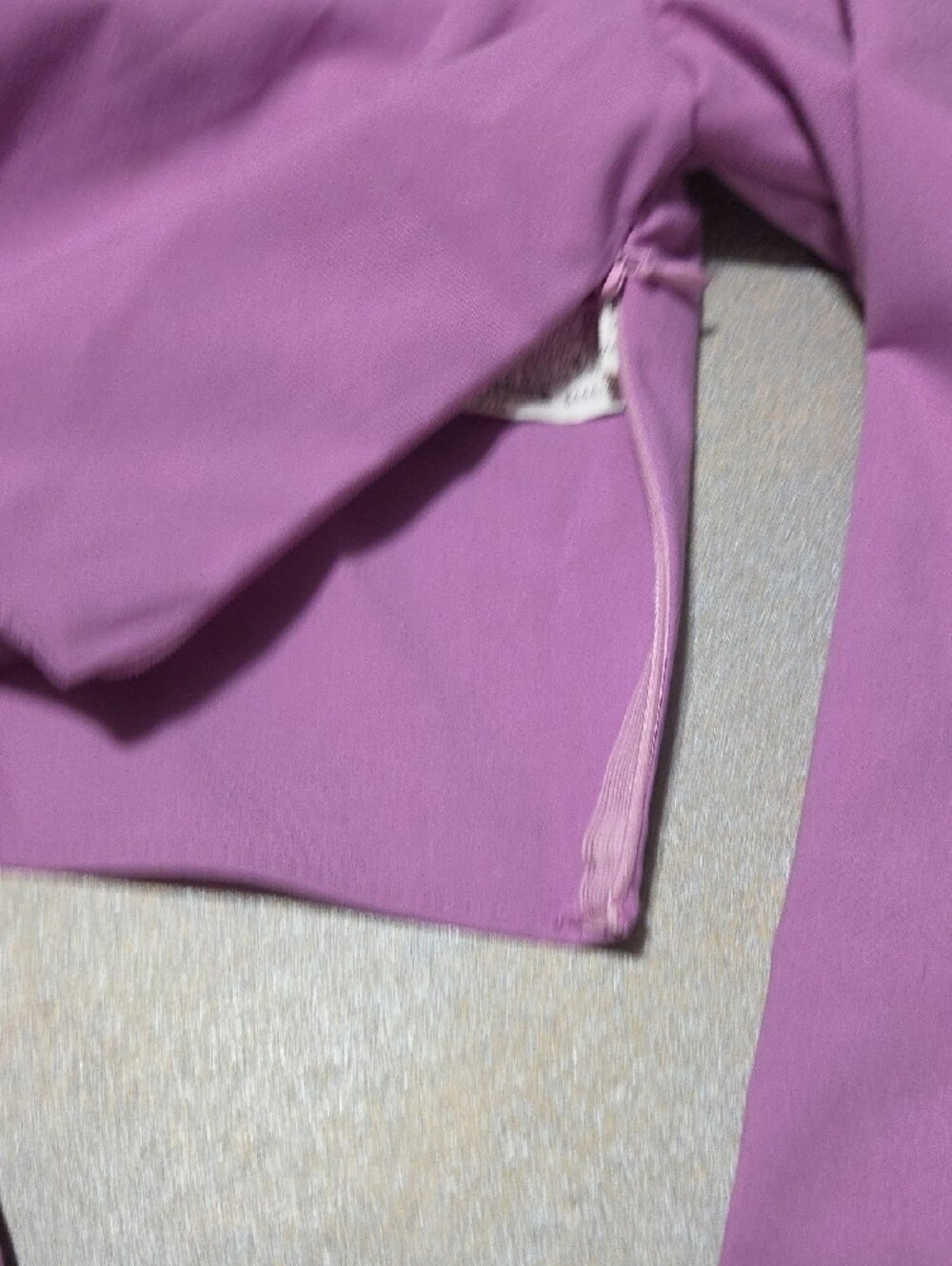 Zara Lilac Ruched Drawstring Crop Top - Picture 6 of 8